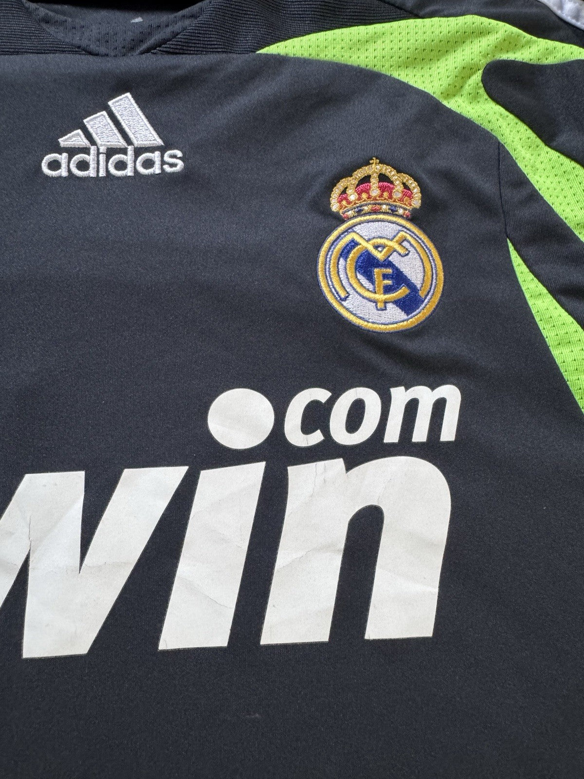 Raul Gonzalez Real Madrid 2007-08 Third Jersey M | Adidas UCL Patches R7 RAUL