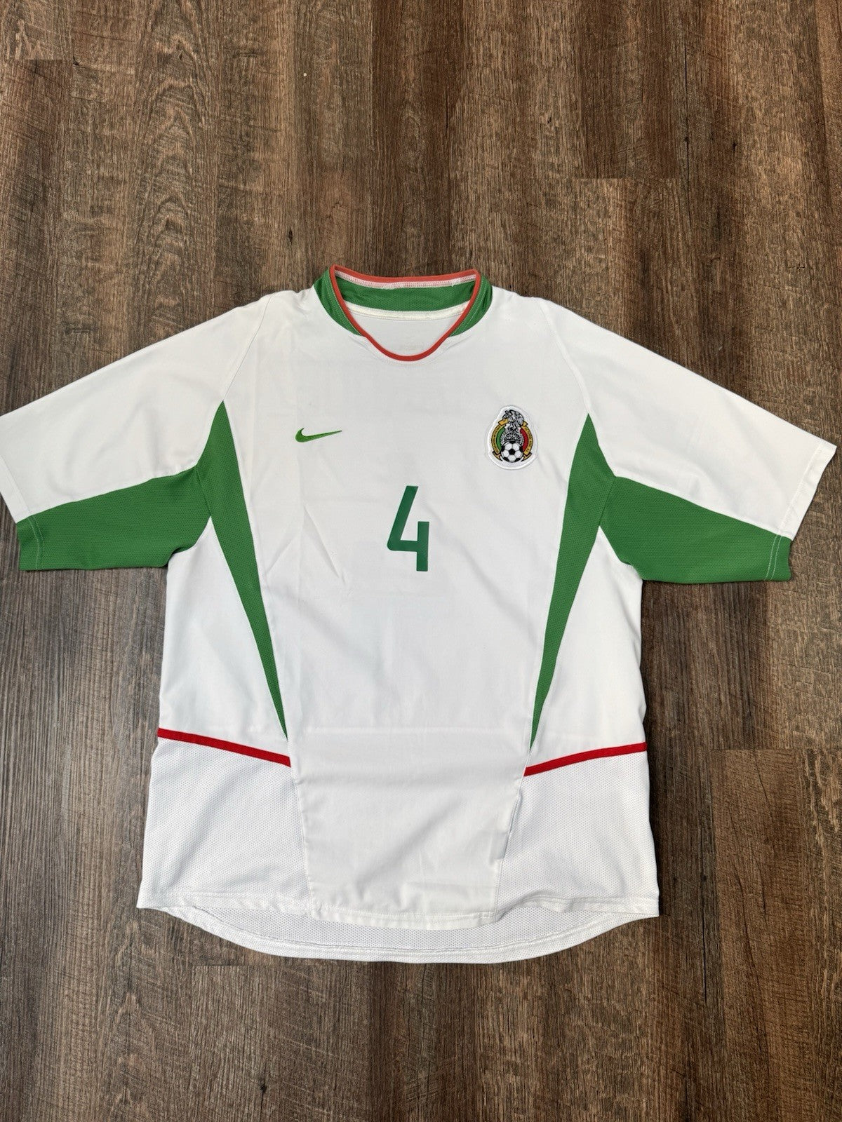 Rafa Marquez Mexico 2003 Vintage Soccer Jersey M/L Away Shirt