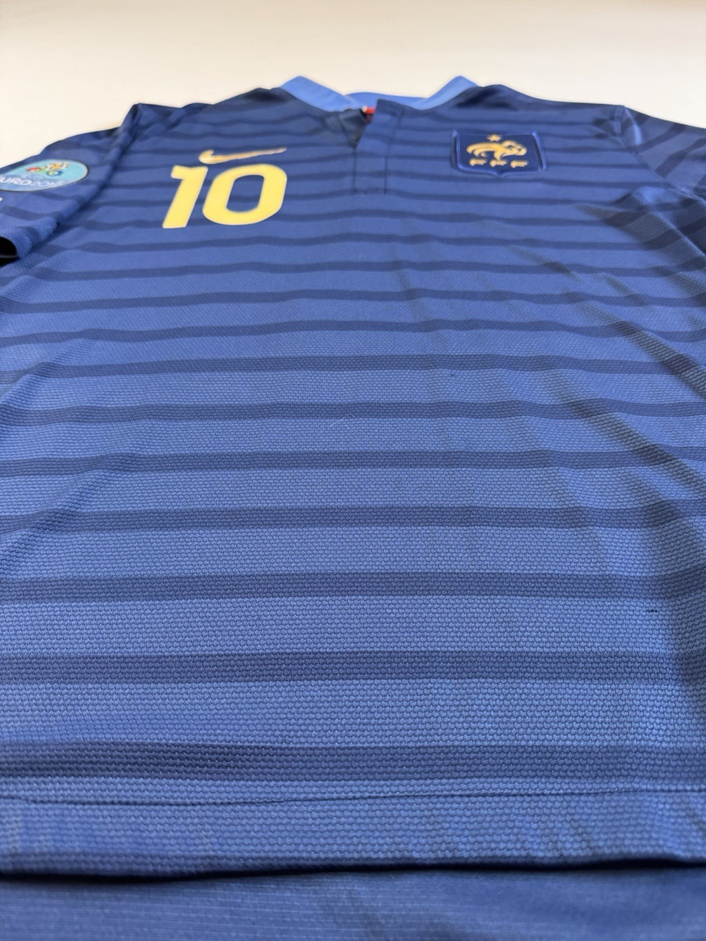 France Euro 2012 Karim Benzema Home Football Shirt Jersey Size L