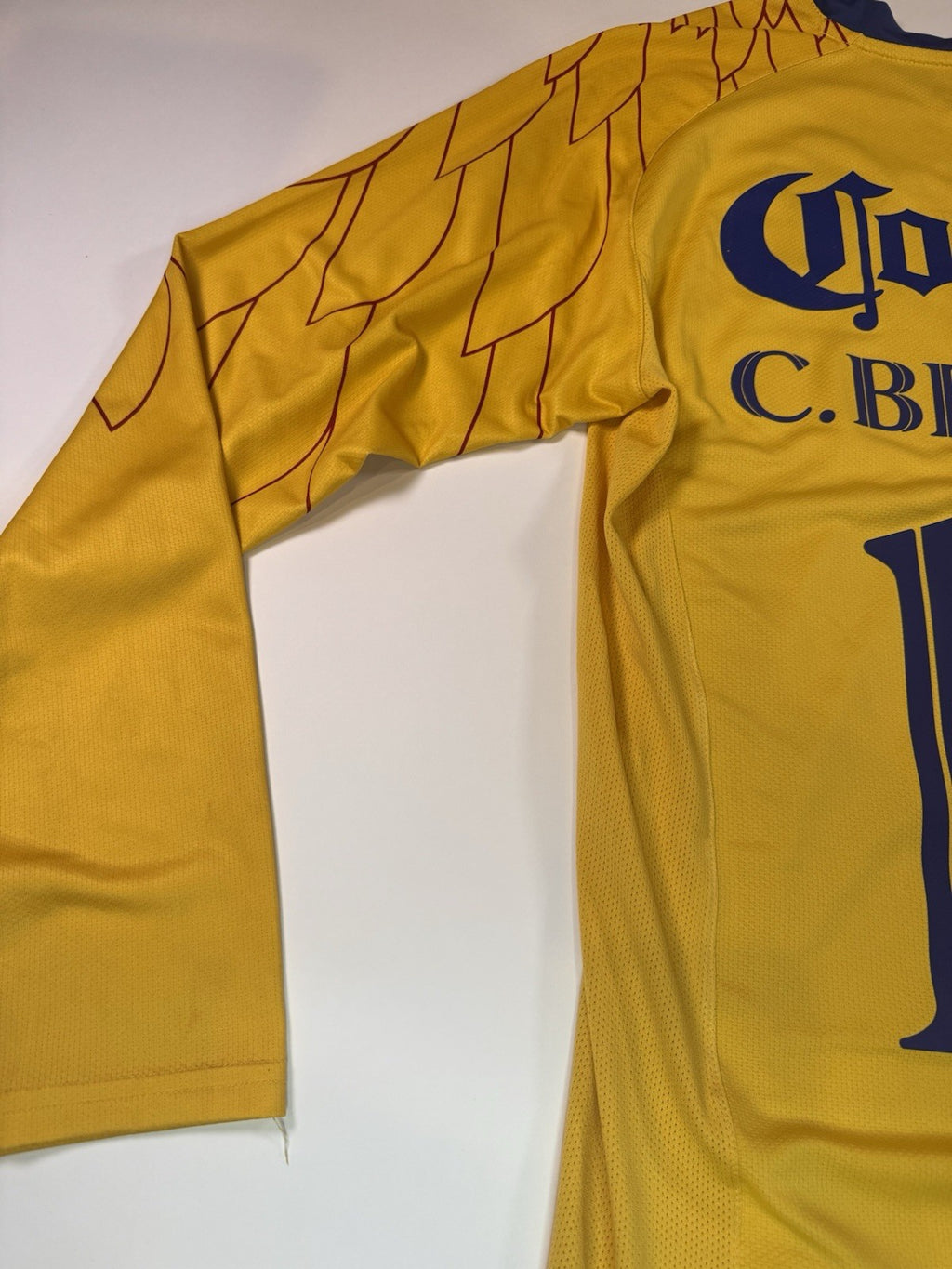 Club America 2007 2008 Cuauhtemoc Blanco Long Sleeve Home Shirt Jersey Sz L