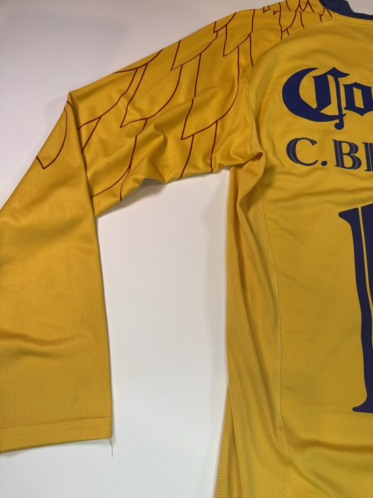 Club America 2007 2008 Cuauhtemoc Blanco Long Sleeve Home Shirt Jersey Sz L
