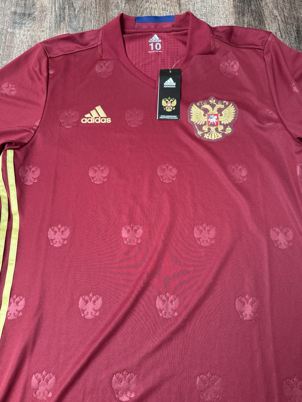 Russia National Team 2016 Player Issue Adizero Jersey Sz 10 NWT 