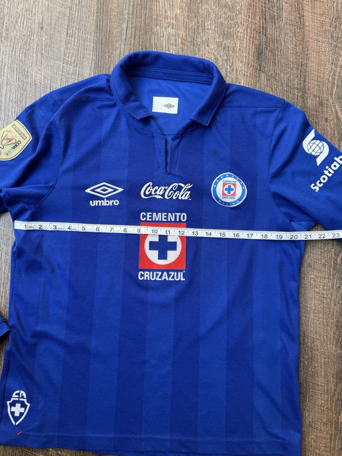 Cruz Azul 2013 2014 Chaco Gimenez Longsleeve Jersey Size L | Check Description