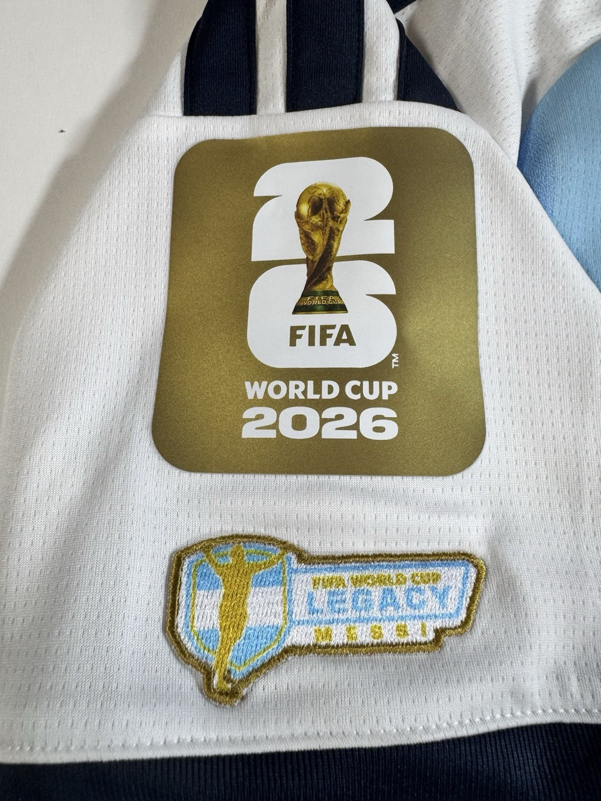 Argentina Lionel Messi FAN Version Match Detail vs Egypt Jersey Size L NWT