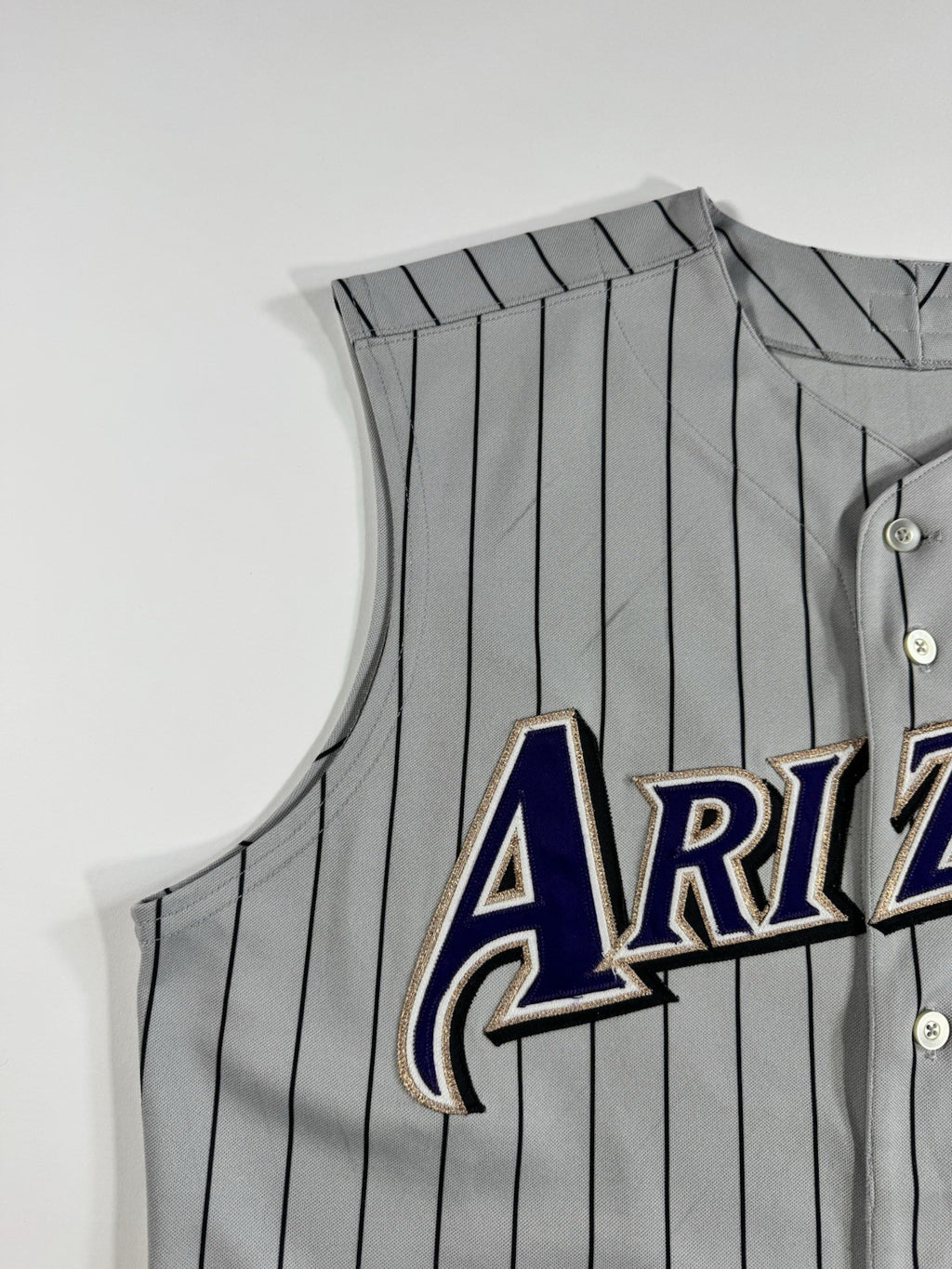 Majestic Authentic Arizona Diamondbacks MLB Authentic Jersey Size 48 Gray Navy 