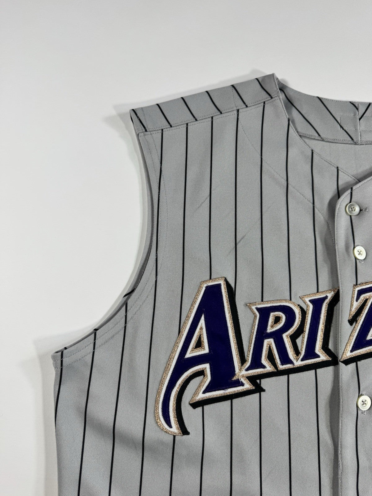 Majestic Authentic Arizona Diamondbacks MLB Authentic Jersey Size 48 Gray Navy 