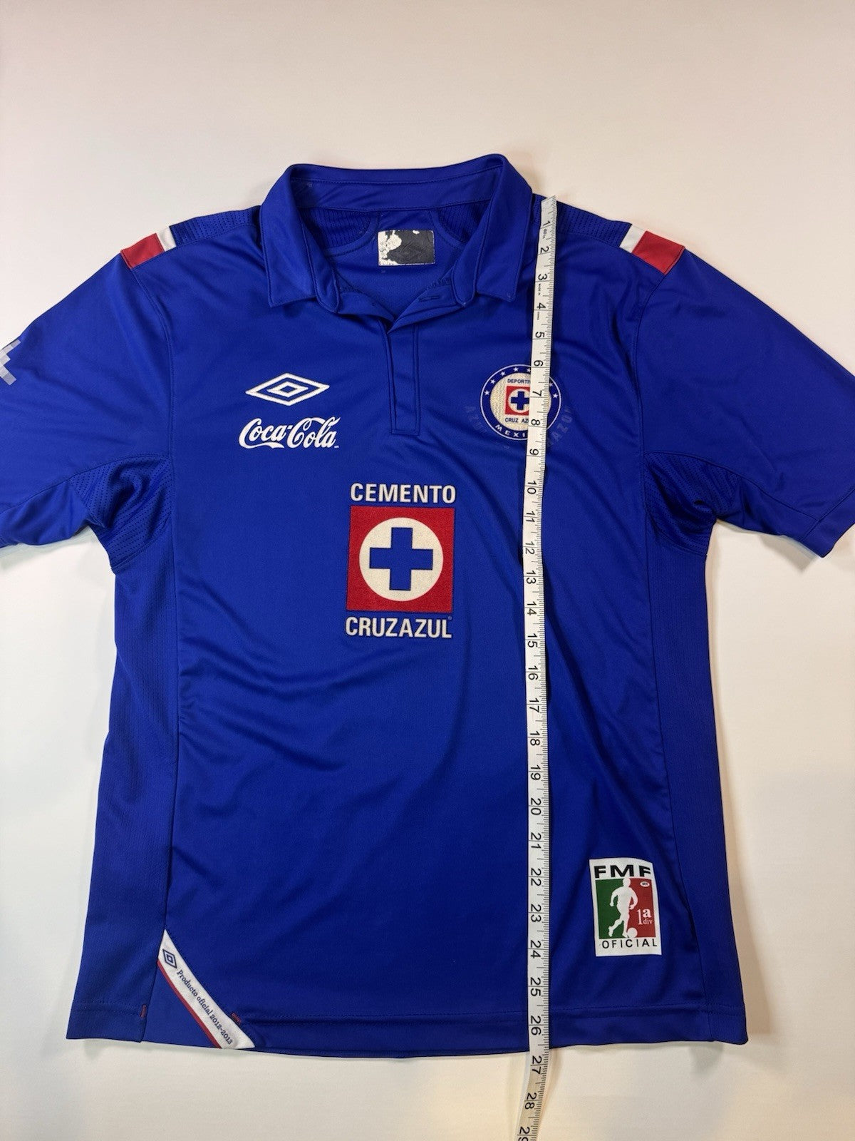 Cruz Azul 2012 2013 Chaco Gimenez Home Football Shirt Jersey Size M