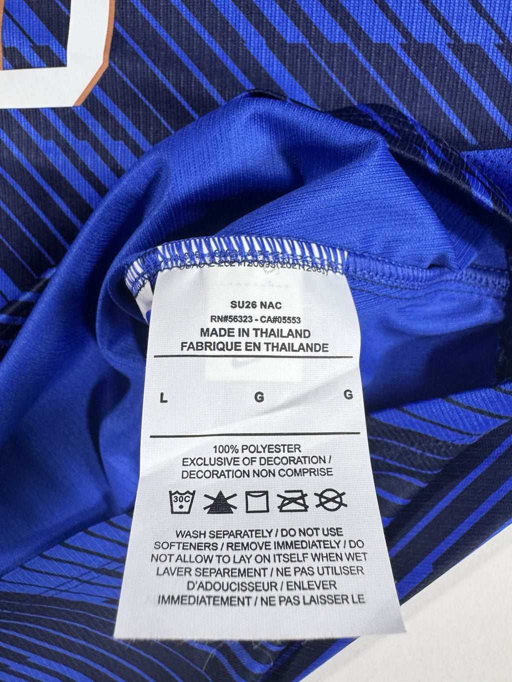 France 2026 World Cup Kylian Mbappe Fan Version WC Patches Shirt Jersey Size L
