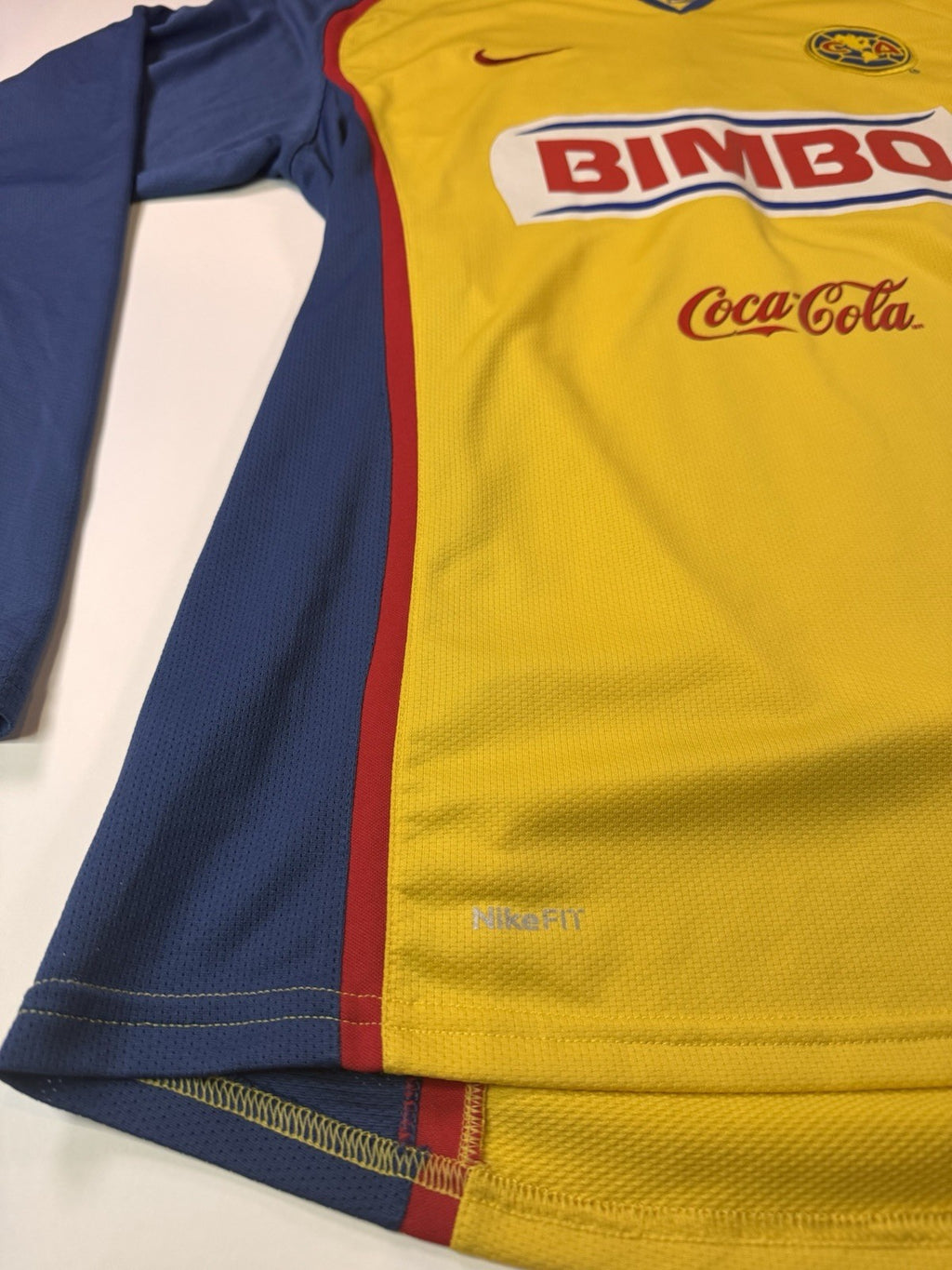 Club America 2007 2008 Cuauhtemoc Blanco Long Sleeve Home Shirt Jersey Sz L