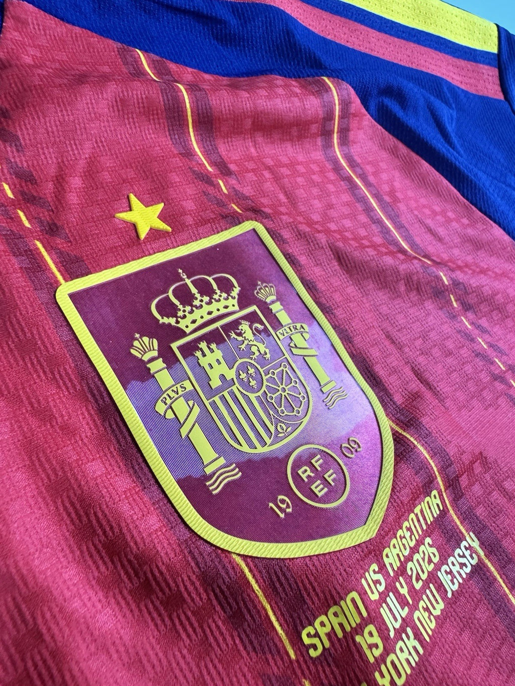Spain 2026 World Cup Final Lamine Yamal Authentic Football Shirt Jersey Size XL 