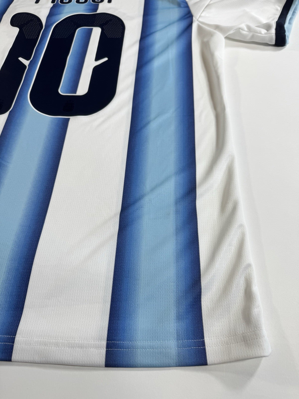 Argentina Lionel Messi FAN Version Match Detail vs Egypt Jersey Size L NWT