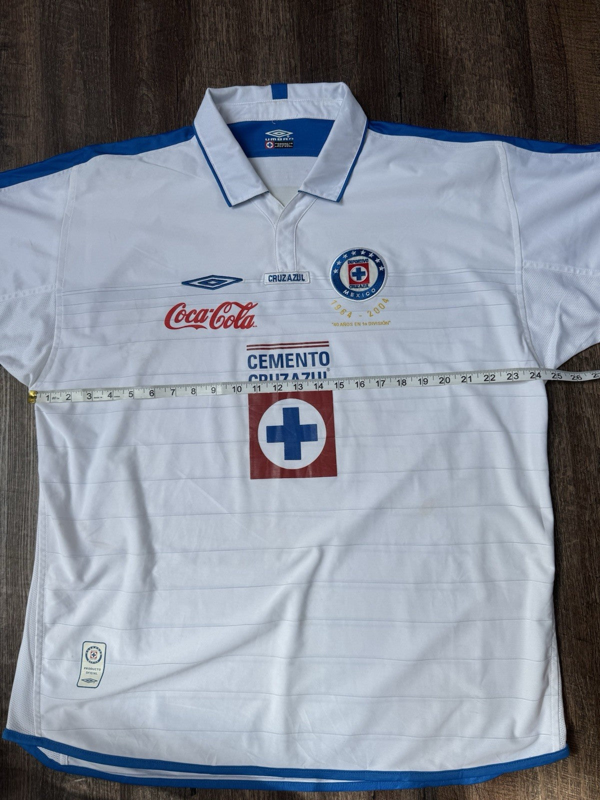 Chelito Delgado Cruz Azul 2003-04 Away Jersey 2XL | Umbro Liga MX Vintage