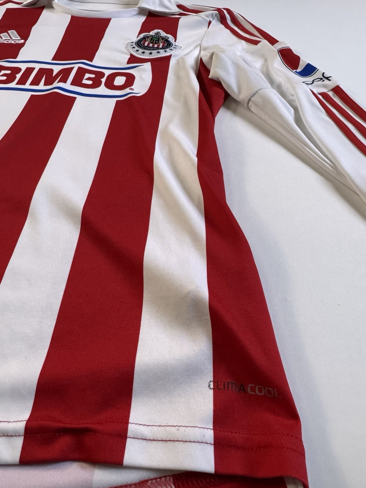 Marco Fabian Chivas Guadalajara 2012-13 Home Jersey Long Sleeve Size S Adidas