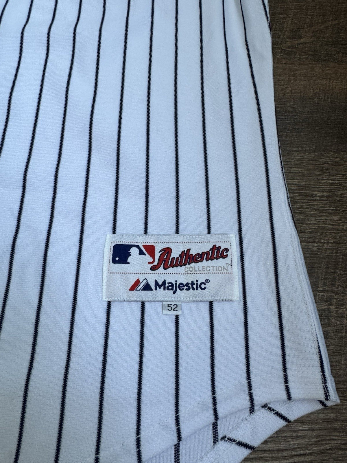 Derek Jeter New York Yankees #2 Home Majestic Authentic Jersey Size 52