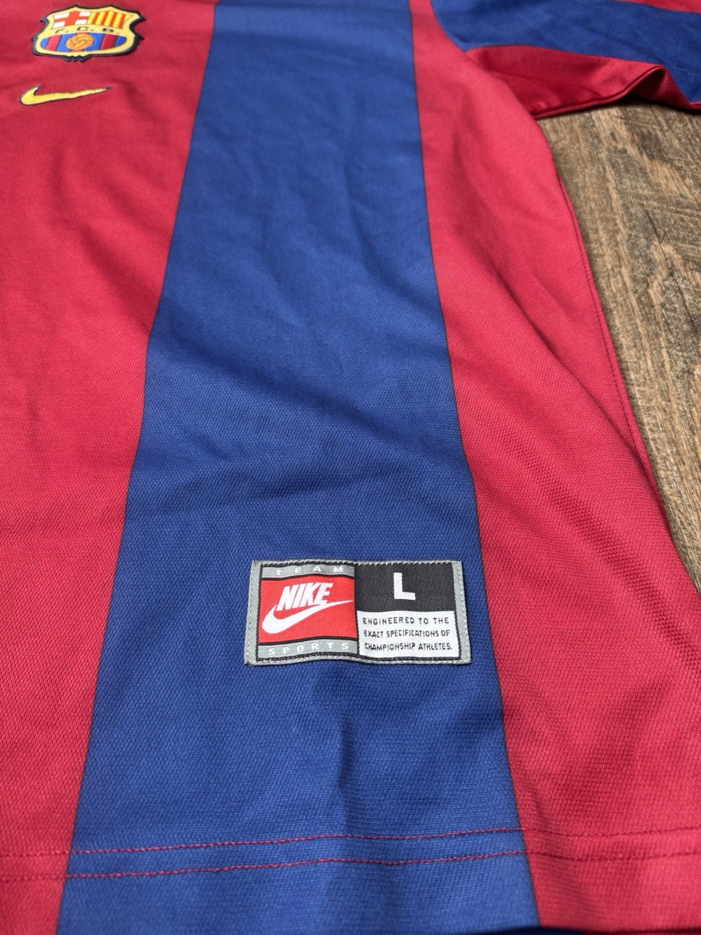 Vintage FC Barcelona Jersey Nike 2000 - 2001 Home Shirt L Barça Classic Kit