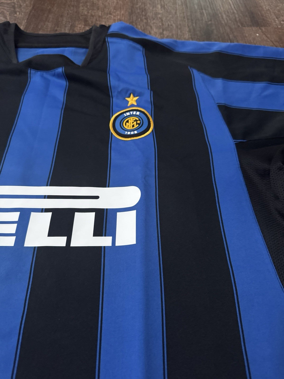 Inter Milan Adriano 2003/04 Home Jersey Size XL UCL Champions League 