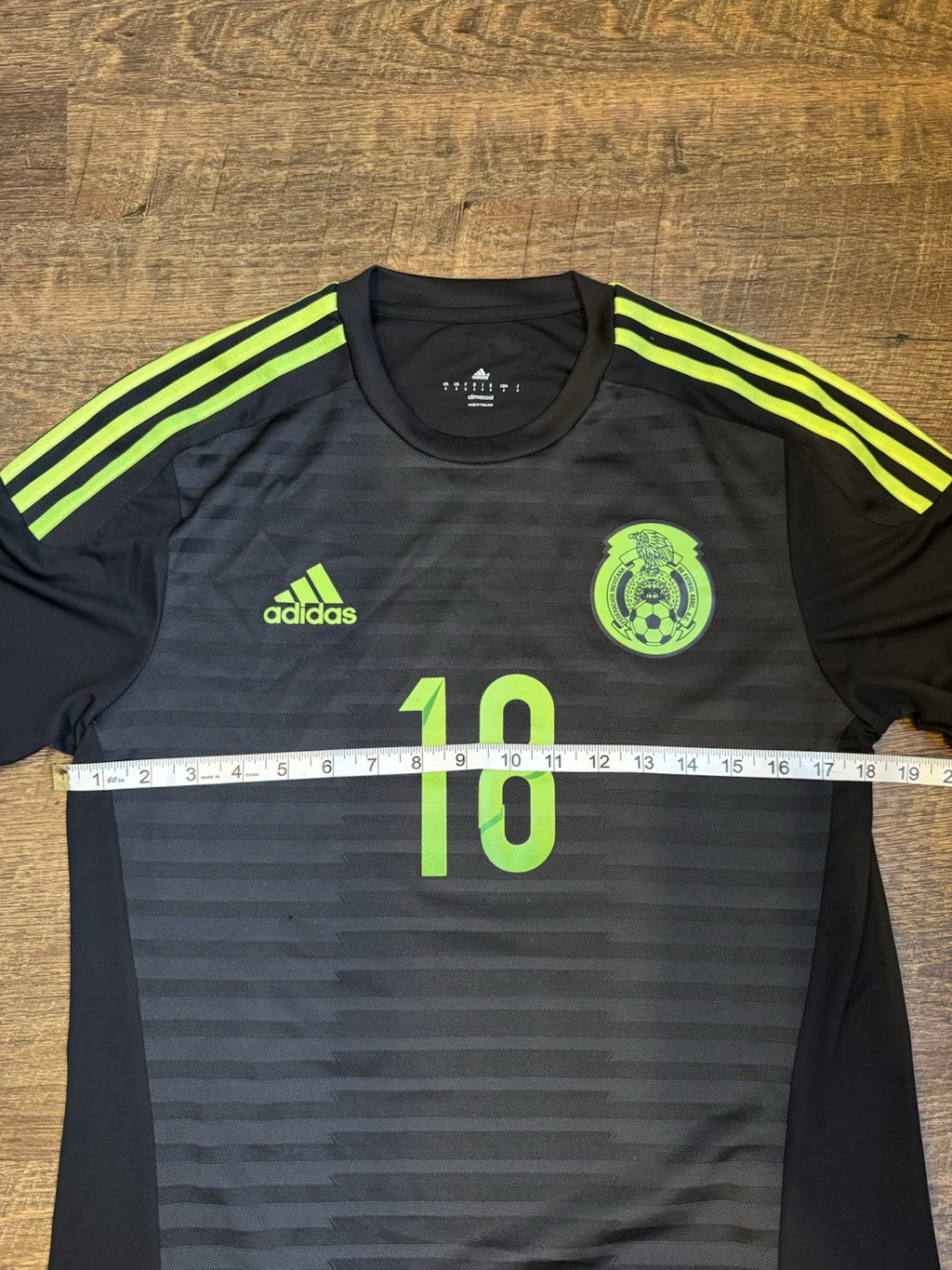 Andres Guardado UTILERIA SIGNED 2015 Adidas Mexico Home Soccer Jersey. NO COA