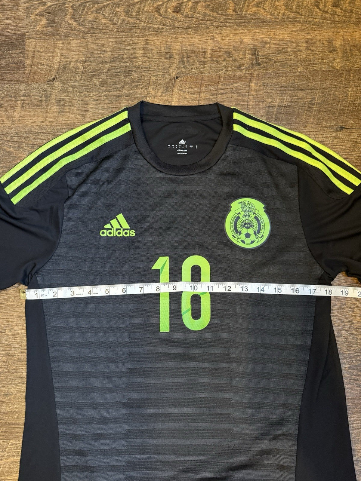 Andres Guardado UTILERIA SIGNED 2015 Adidas Mexico Home Soccer Jersey. NO COA