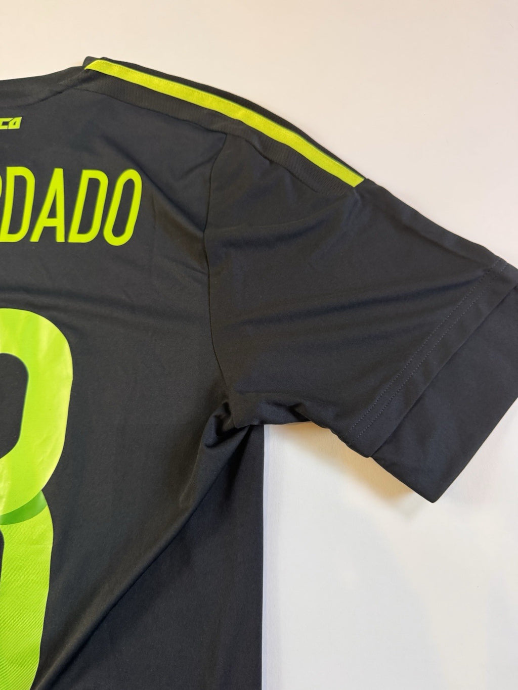 Andres Guardado Player Issue SIGNED 2015 Adidas Mexico Soccer Jersey. NO COA