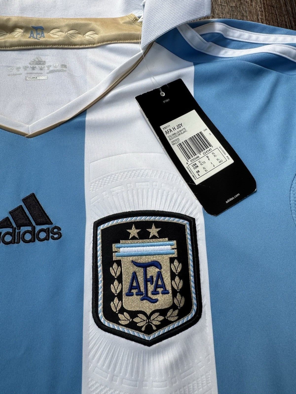 Lionel Messi Argentina 2011 Home Jersey XL | Adidas  Vintage NWT