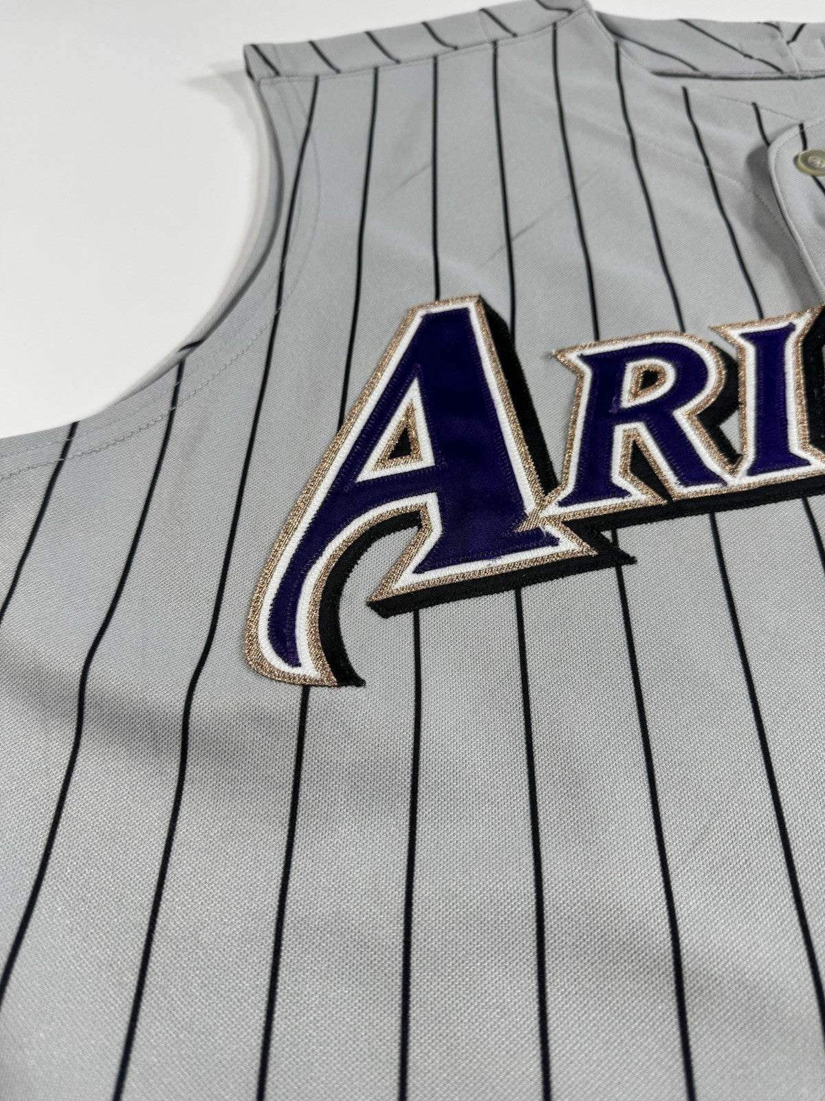 Majestic Authentic Arizona Diamondbacks MLB Authentic Jersey Size 48 Gray Navy 