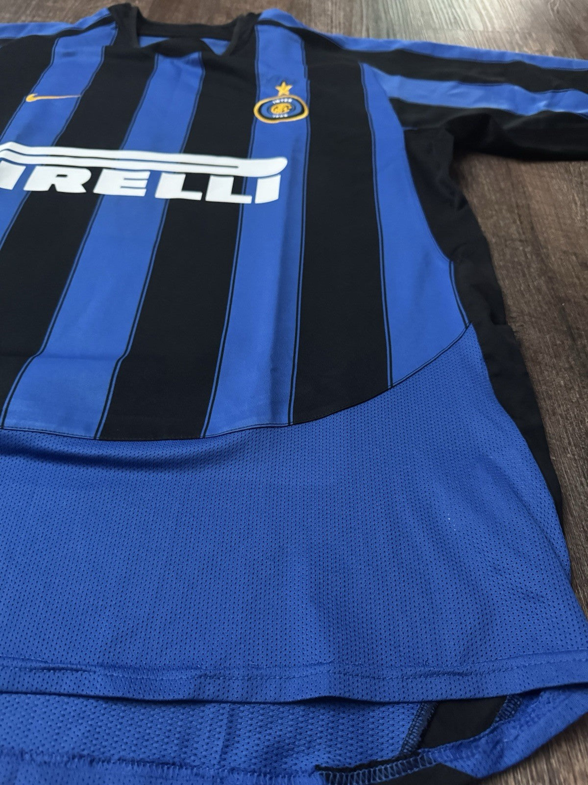 Inter Milan Adriano 2003/04 Home Jersey Size XL UCL Champions League 