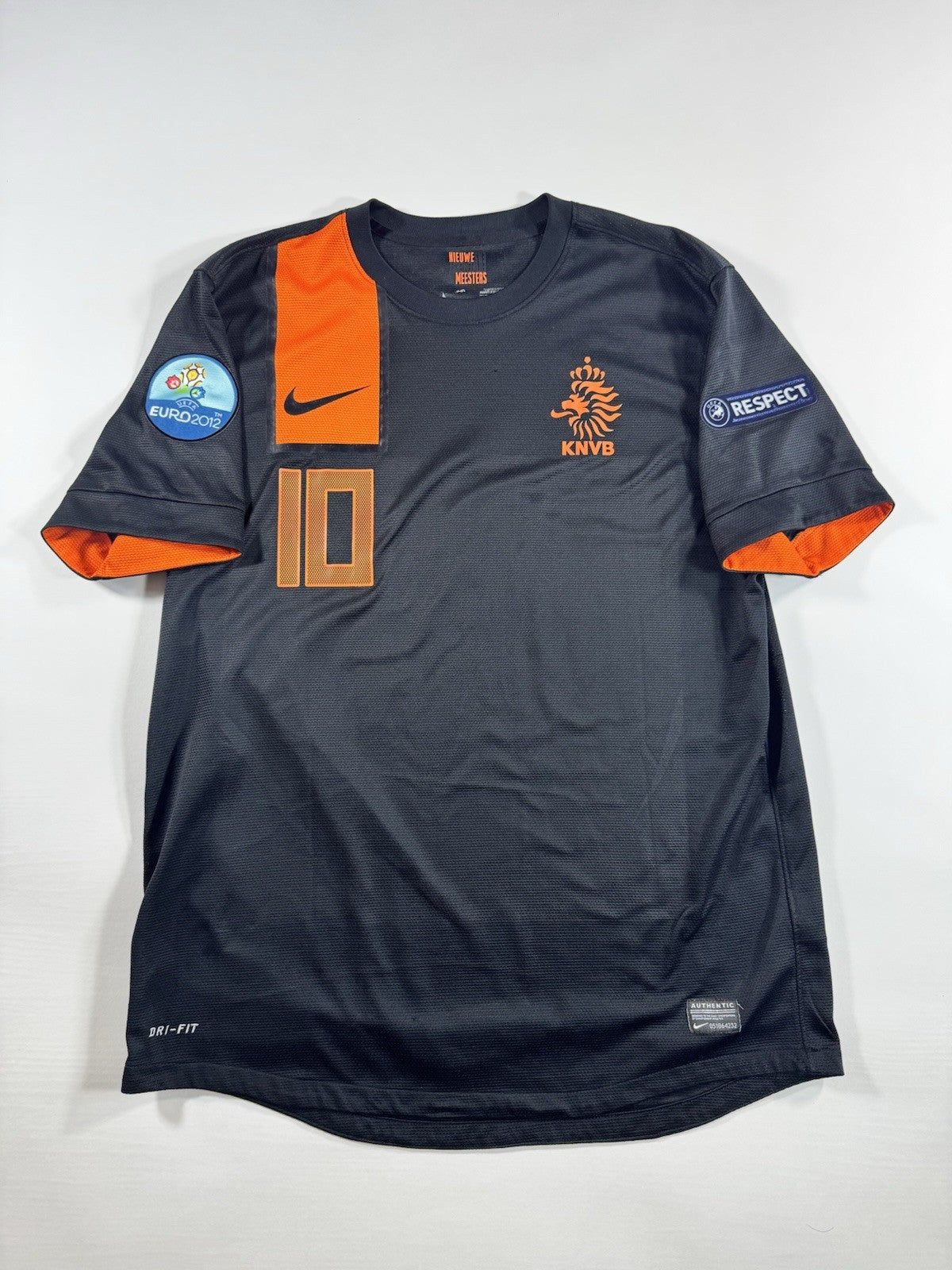 Netherlands Euro 2012 Wesley Sneijder Away Football Shirt Jersey Size L
