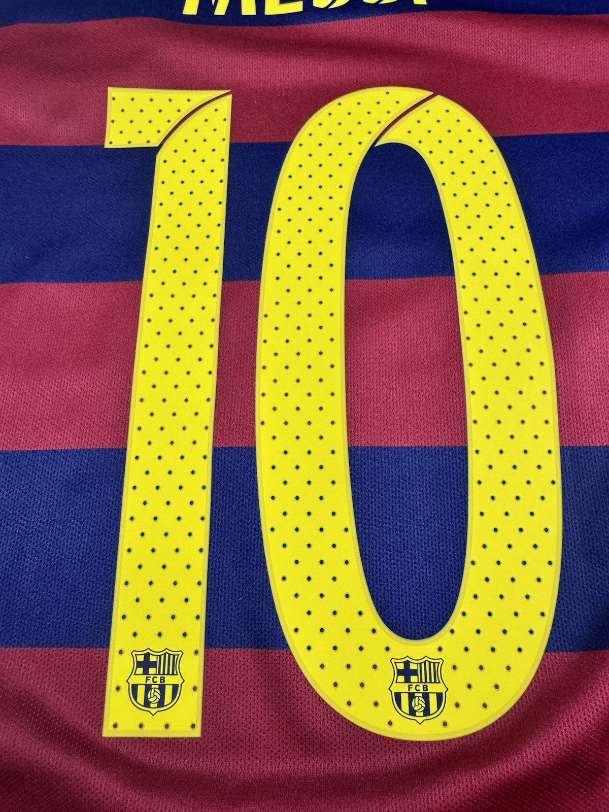 Barcelona 2015 2016 Lionel Messi Home Football Shirt Jersey Size M