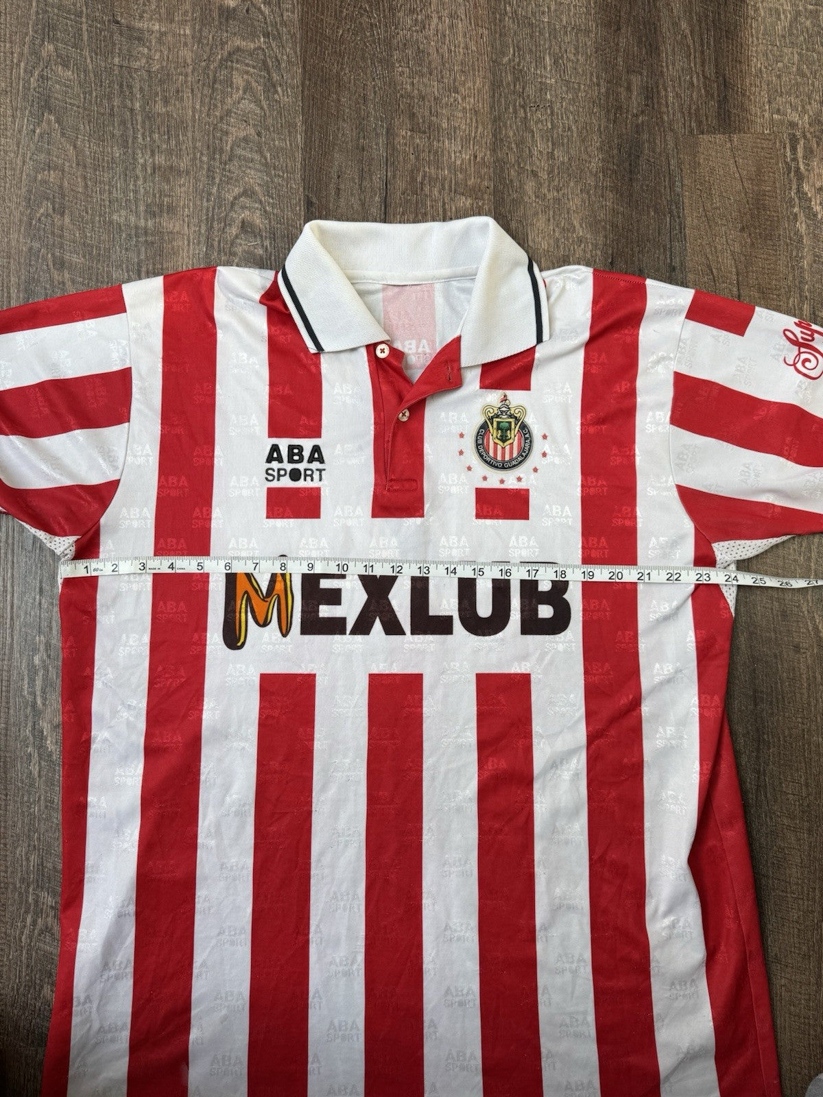 Vintage 1996-1997 ABA Sport Chivas De Guadalajara Soccer Futbol Jersey Mexlub 