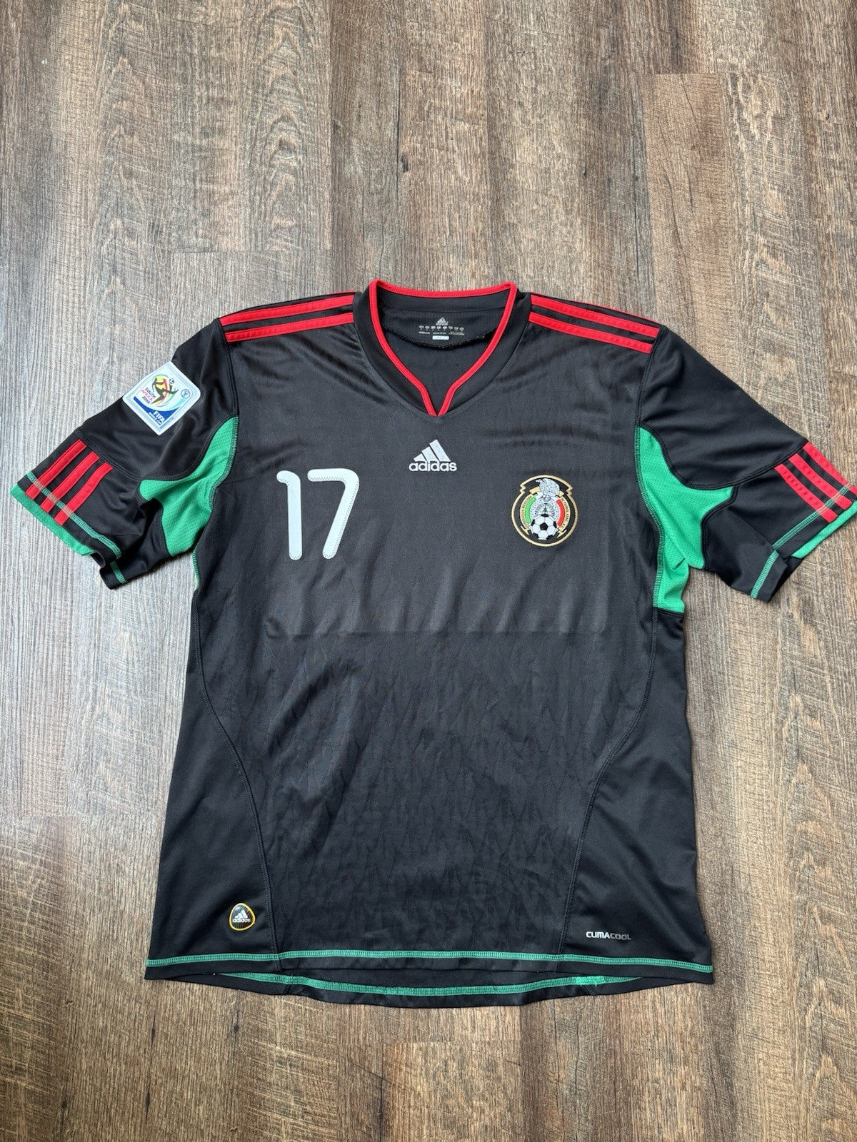 Giovani dos Santos Mexico 2010 Away Jersey L | Adidas World Cup South Africa Vtg