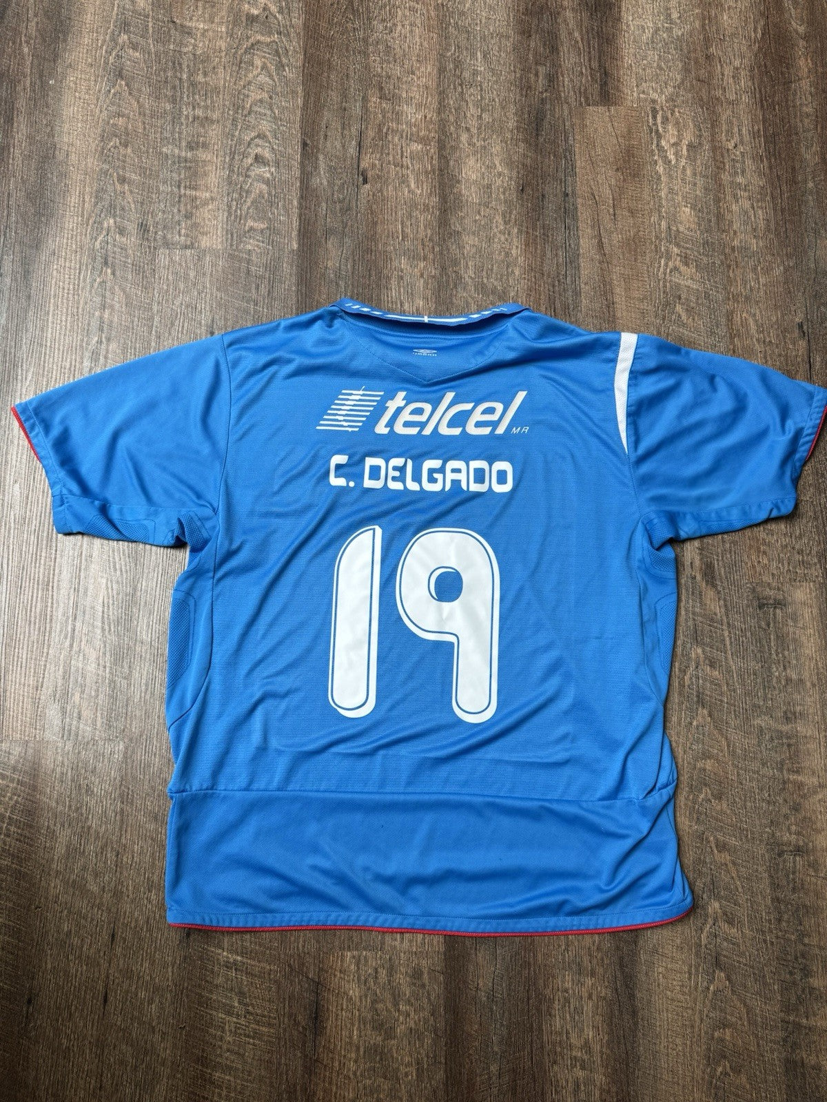 Chelito Delgado Cruz Azul 2007 Jersey XL Umbro Home Rare Liga MX Vintage Mexico