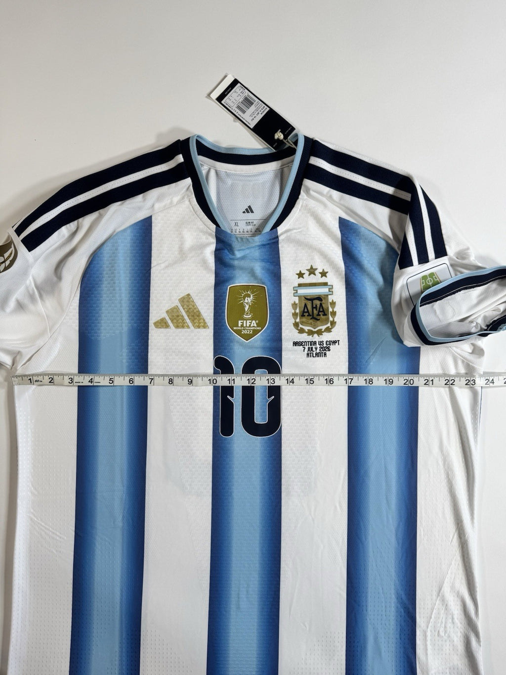 Argentina Lionel Messi Player Version Match Detail vs Egypt Jersey Size XL NWT