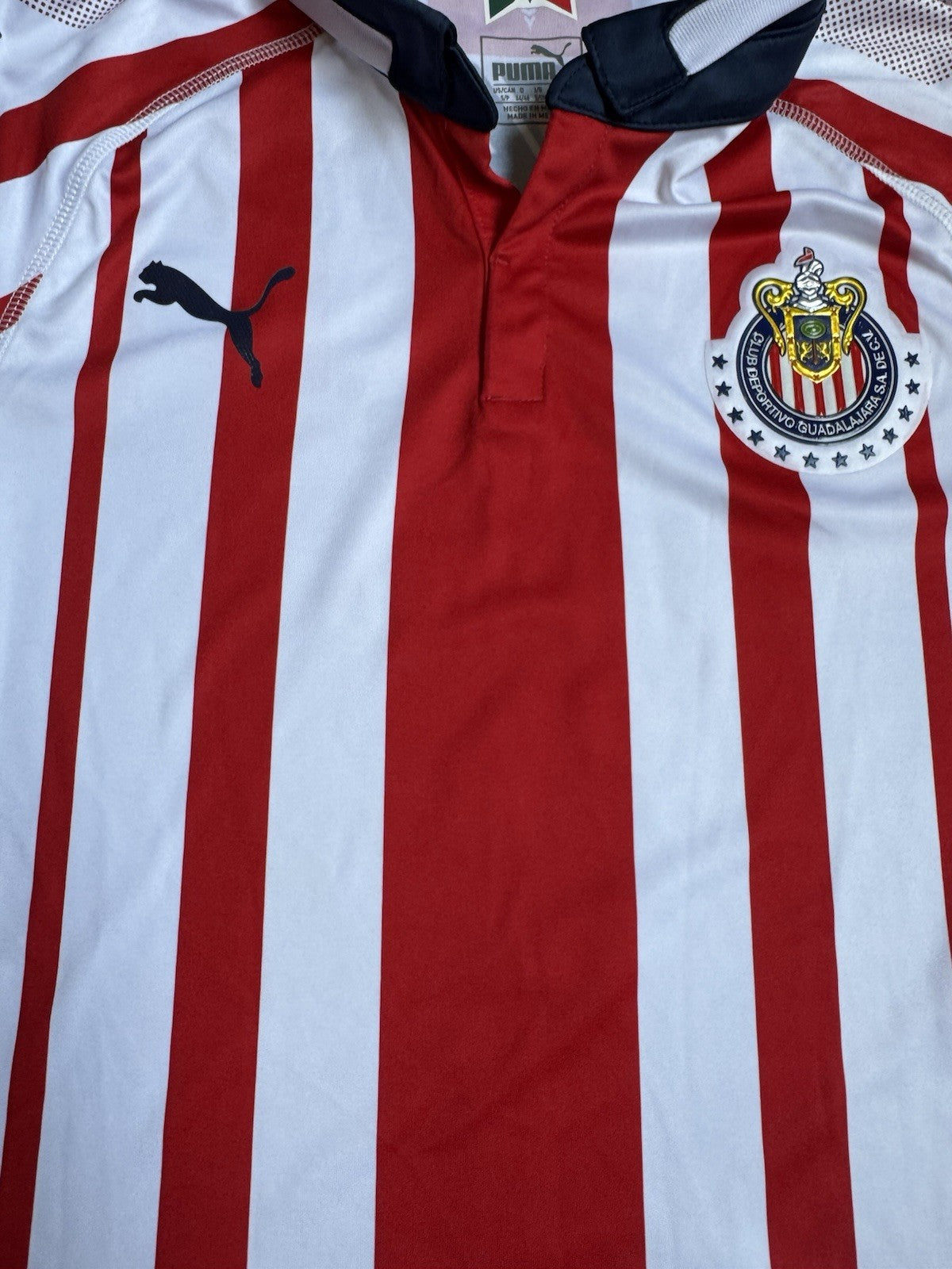 Carlos Salcido Chivas 2018-19 Home Jersey Size S – Liga MX Guadalajara Puma