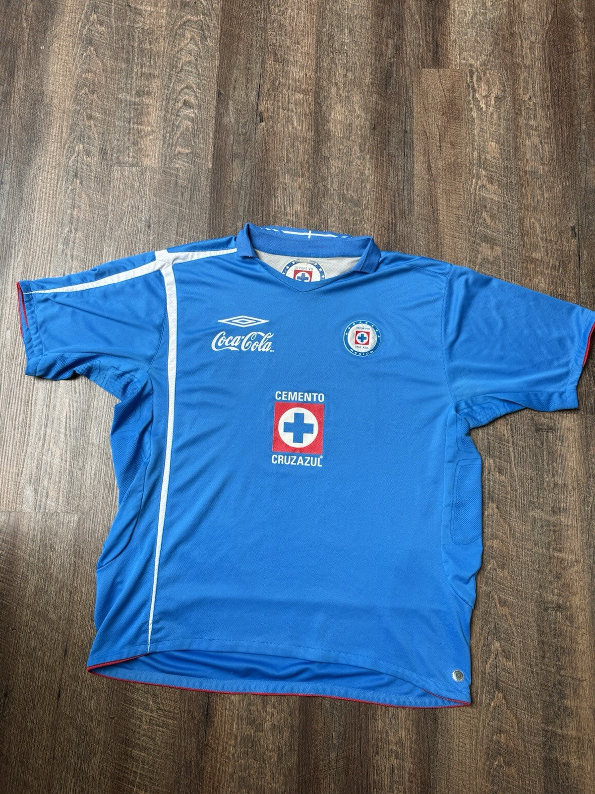 Chelito Delgado Cruz Azul 2007 Jersey XL Umbro Home Rare Liga MX Vintage Mexico
