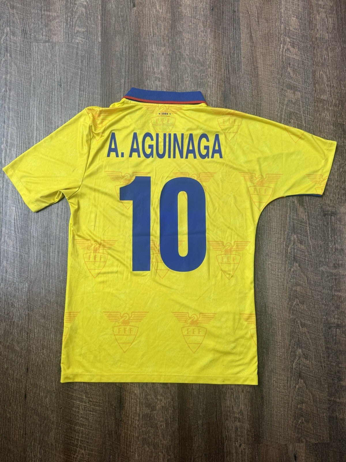 Ecuador Alex Aguinaga #10 Retro 1998 Jersey Marathon Leyendas Edition Sz M