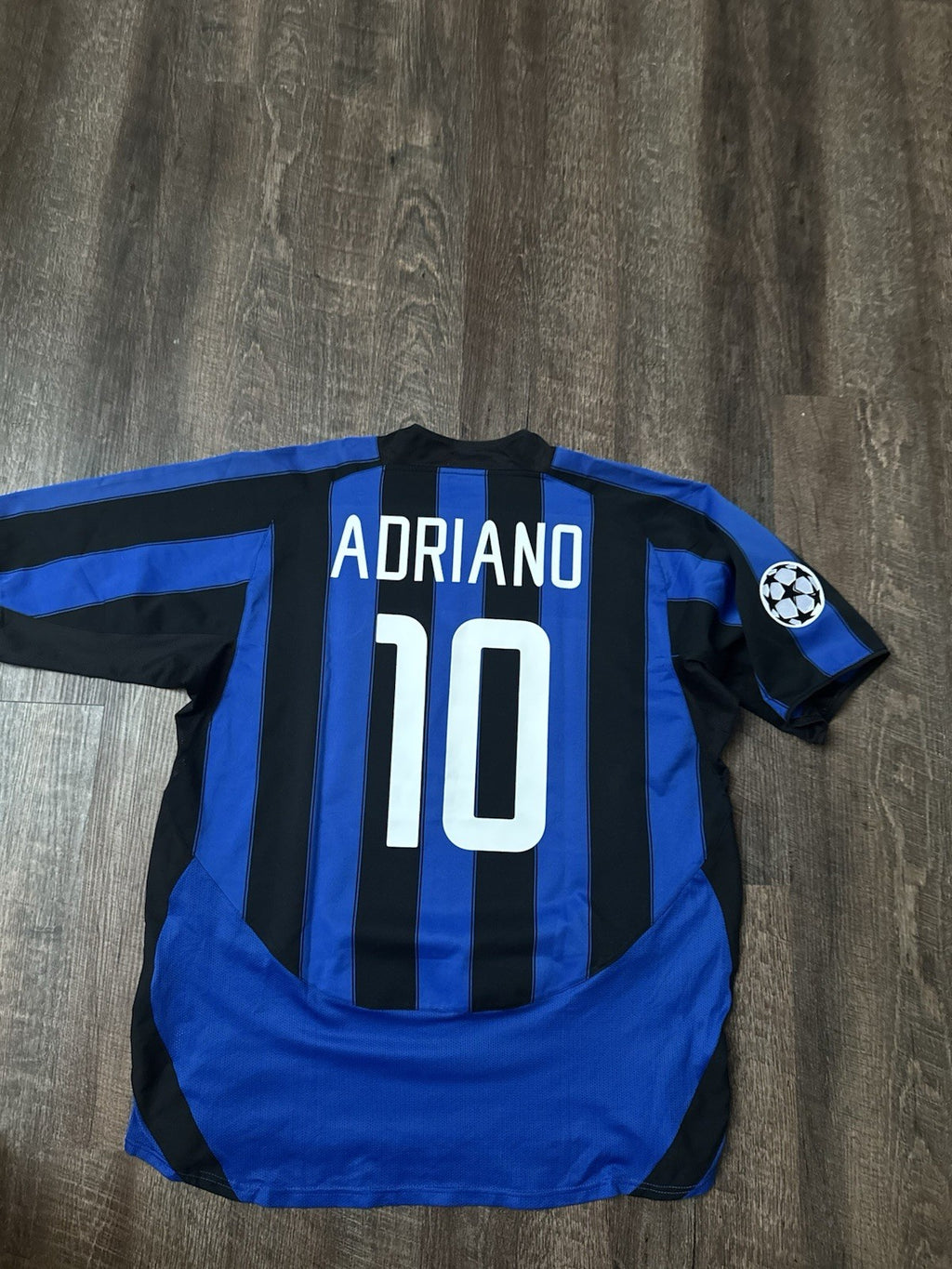 Inter Milan Adriano 2003/04 Home Jersey Size XL UCL Champions League 