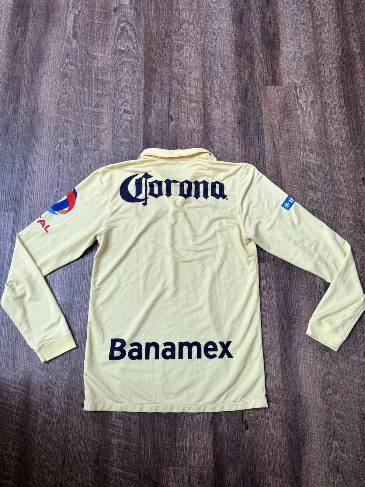 Club America 2014 2015 Home Long Sleeve Football Shirt Jersey Size S 
