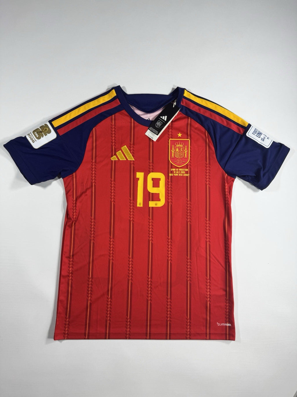 Spain 2026 World Cup Final Lamine Yamal Home Football Jersey Size M NWT Fan Vers
