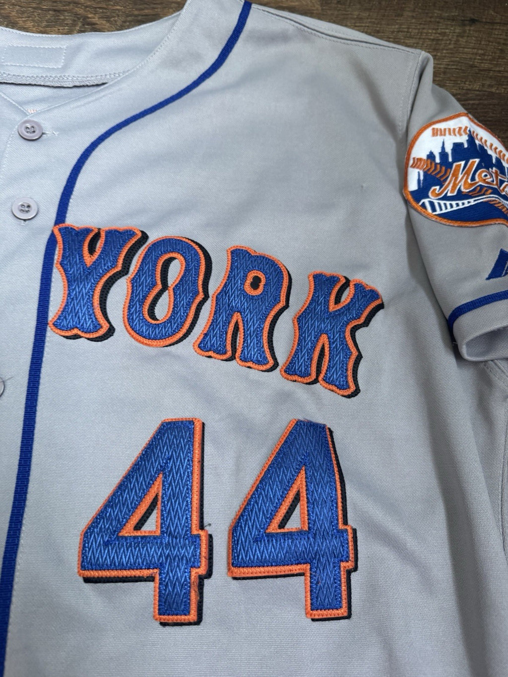 Jason Bay New York Mets MLB #44 Jersey Size 50 Majestic