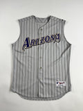 Majestic Authentic Arizona Diamondbacks MLB Authentic Jersey Size 48 Gray Navy 
