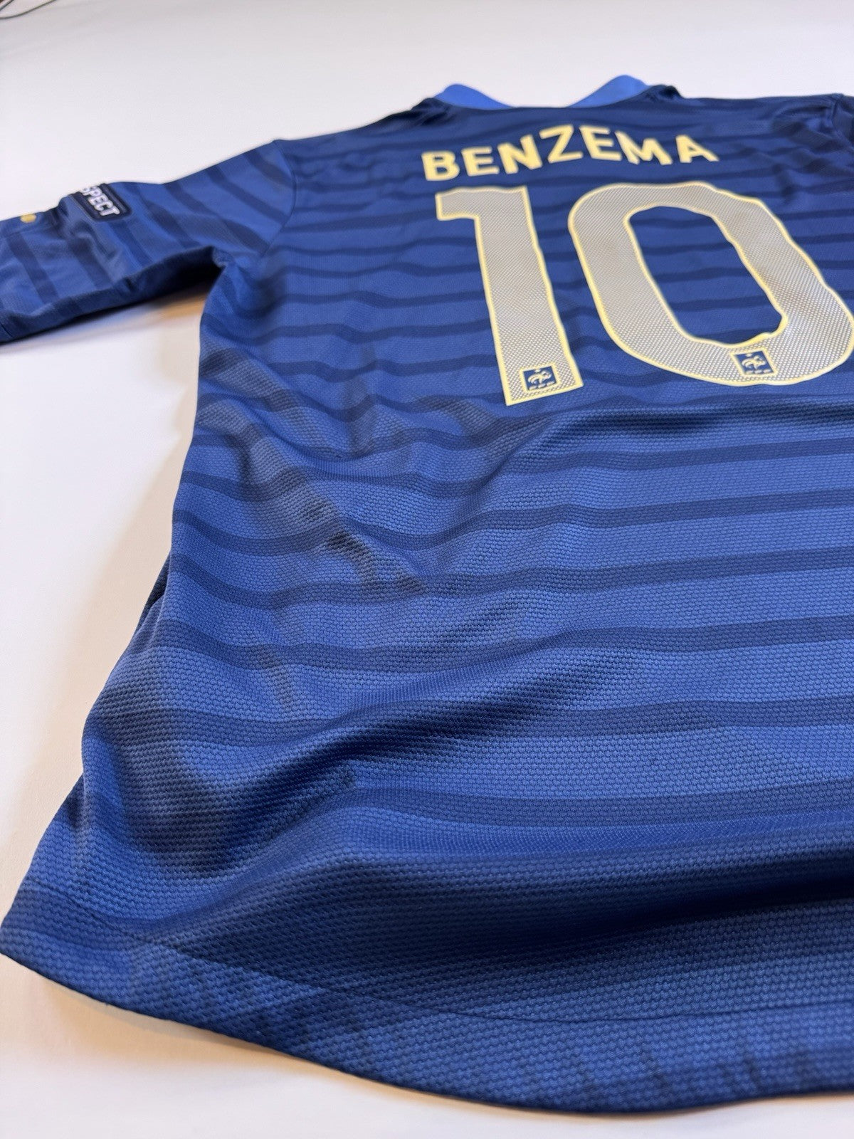 France Euro 2012 Karim Benzema Home Football Shirt Jersey Size L