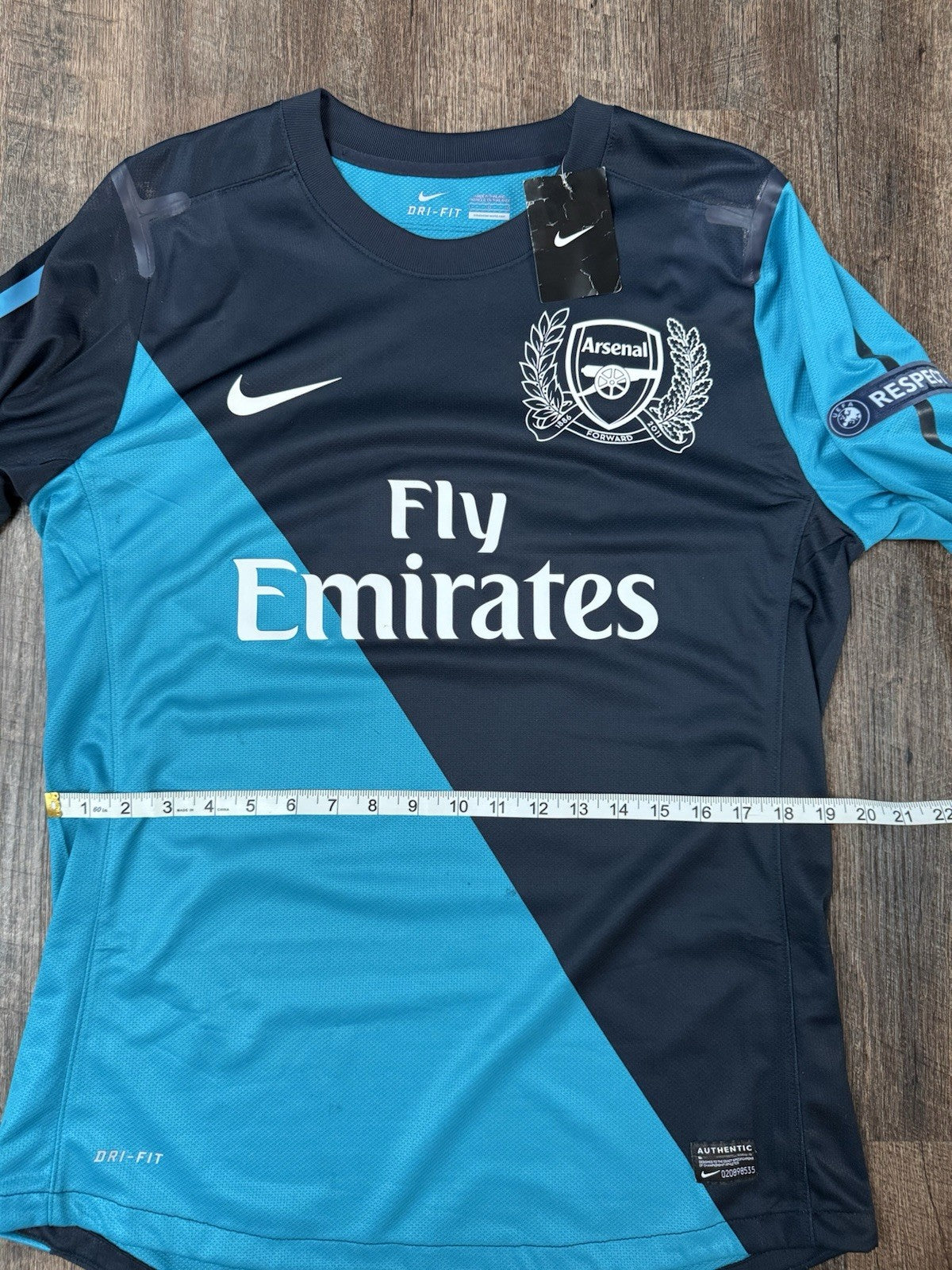 Robin van Persie Arsenal 2011–12 Player Issue Long Sleeve Jersey Size L NWT UCL 