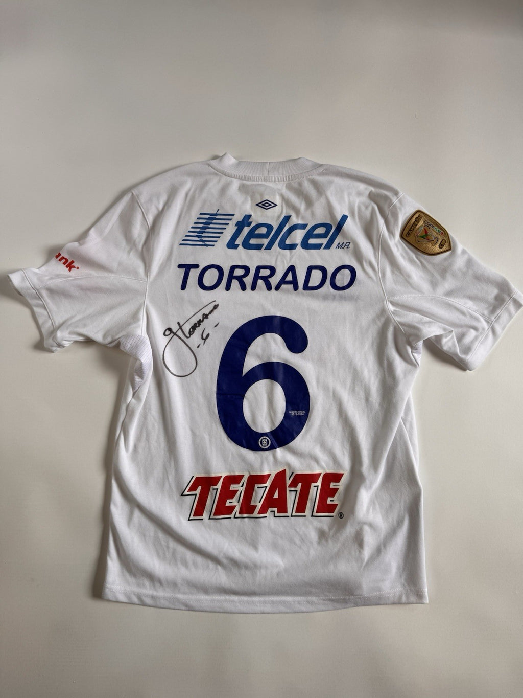Cruz Azul 2013/14 Gerardo Torrado Away Signed UTILERIA  Jersey Sz M | NO COA