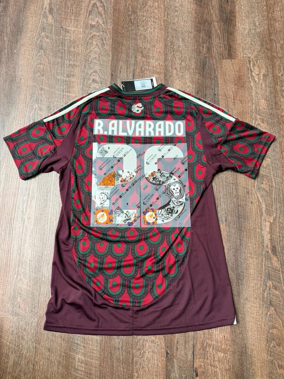 Mexico 2024 Dia de Muertos Roberto Piojo Alvarado Official Name Set Jersey Sz L