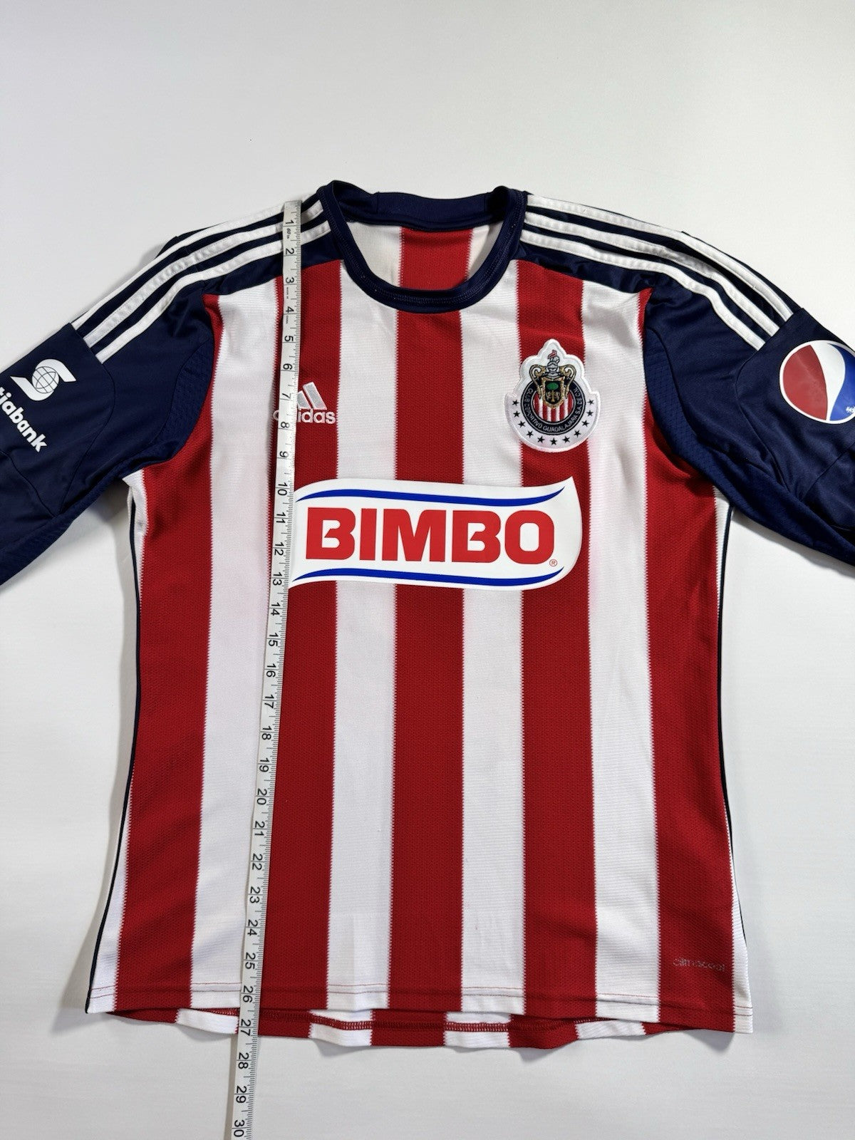 Chivas 2013 2014 Marco Fabian Long Sleeve Home Football Shirt Jersey Size M