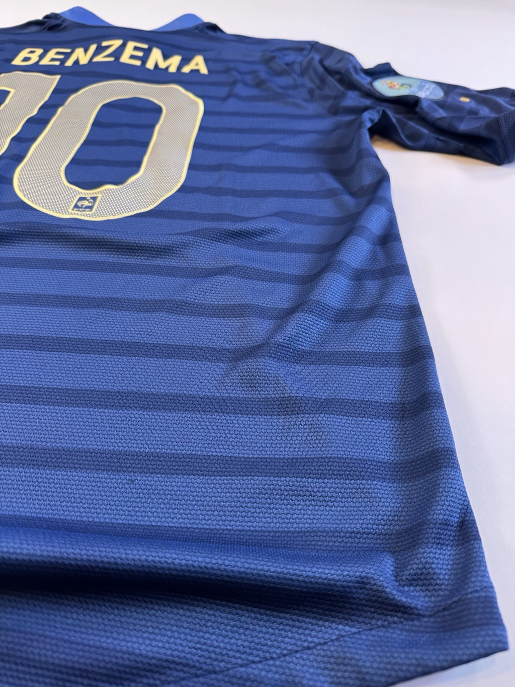 France Euro 2012 Karim Benzema Home Football Shirt Jersey Size L