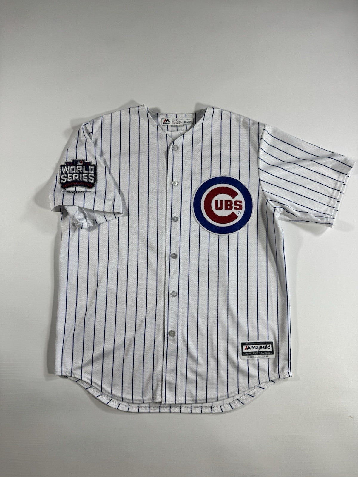 Chicago Cubs Majestic 2016 World Series Kris Bryant #17 Cool Base Jersey Size L