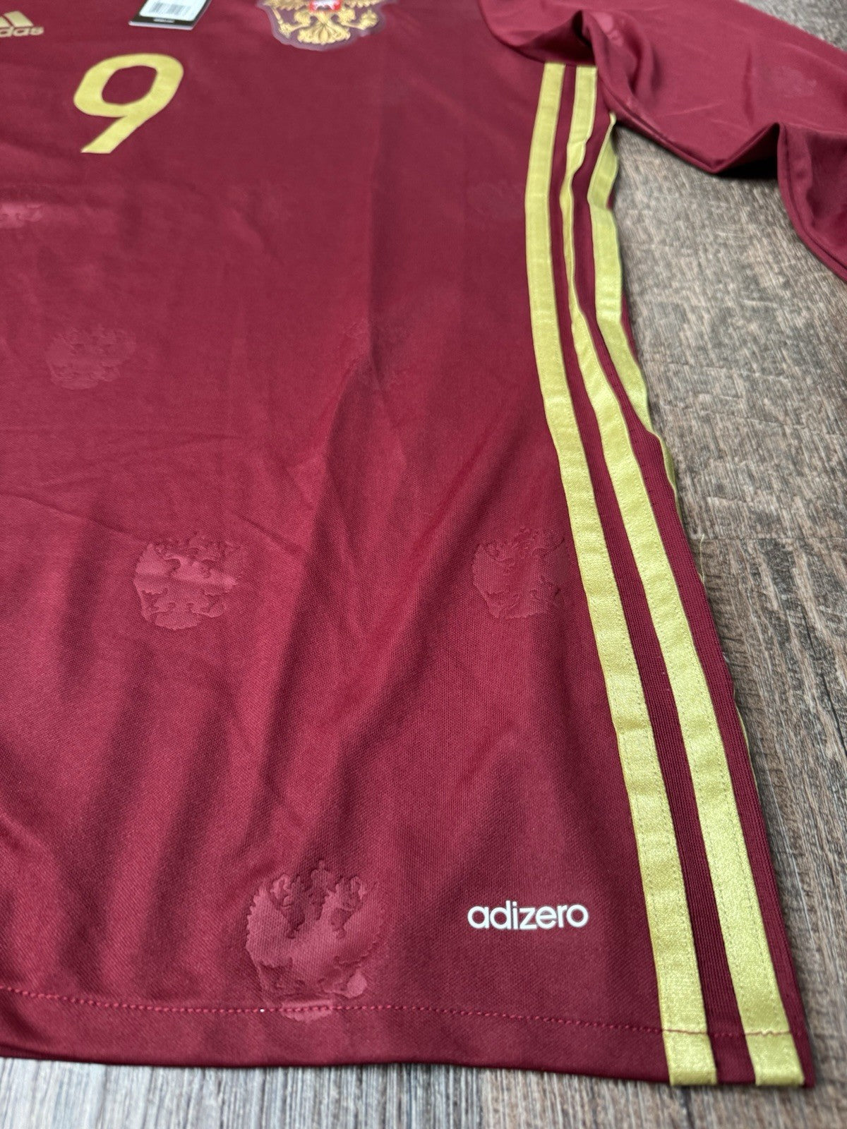 Aleksandr Kokorin Russia 2016 Player Issue Adizero Long Sleeve Jersey Sz 8 NWT