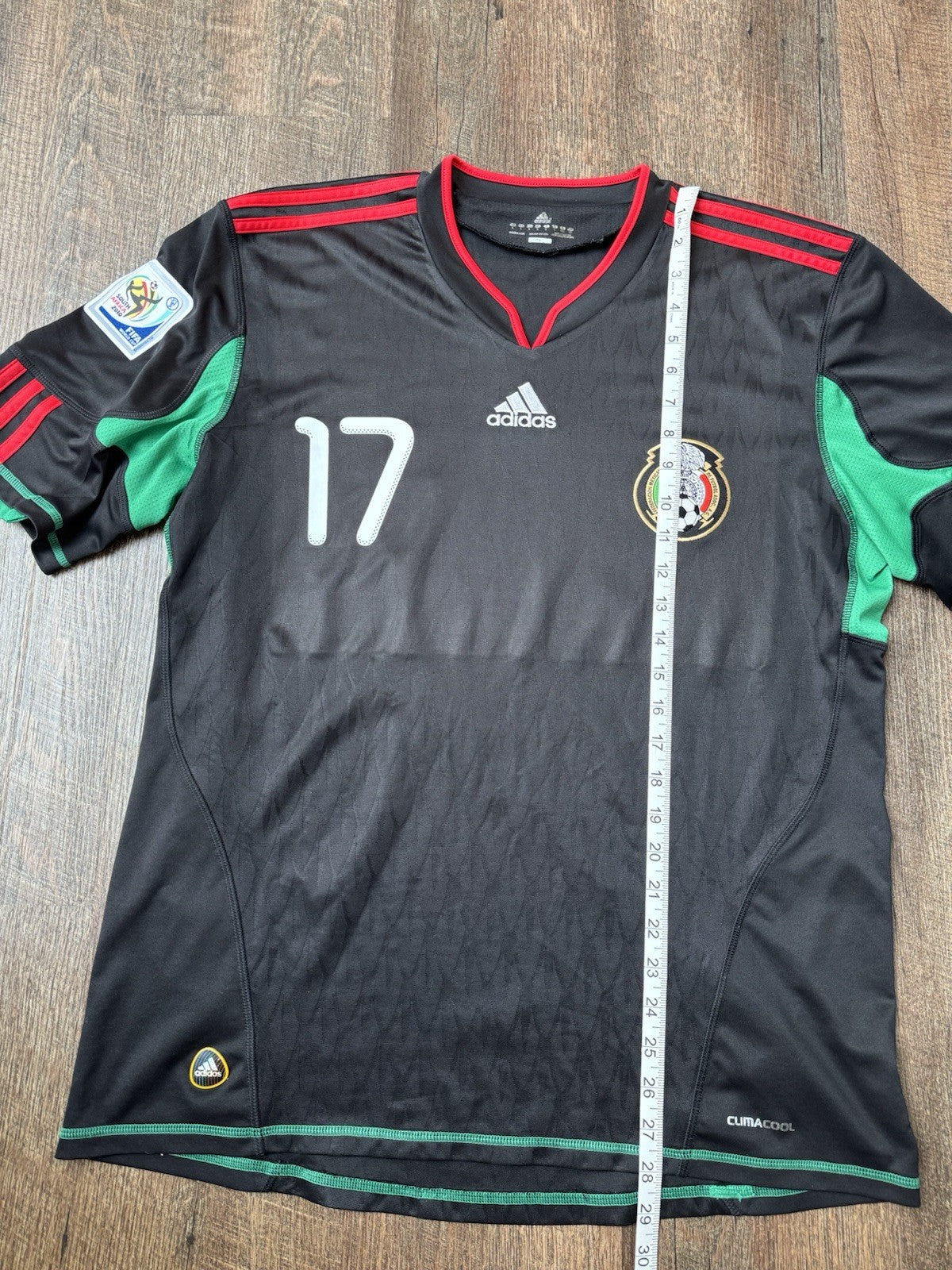Giovani dos Santos Mexico 2010 Away Jersey L | Adidas World Cup South Africa Vtg