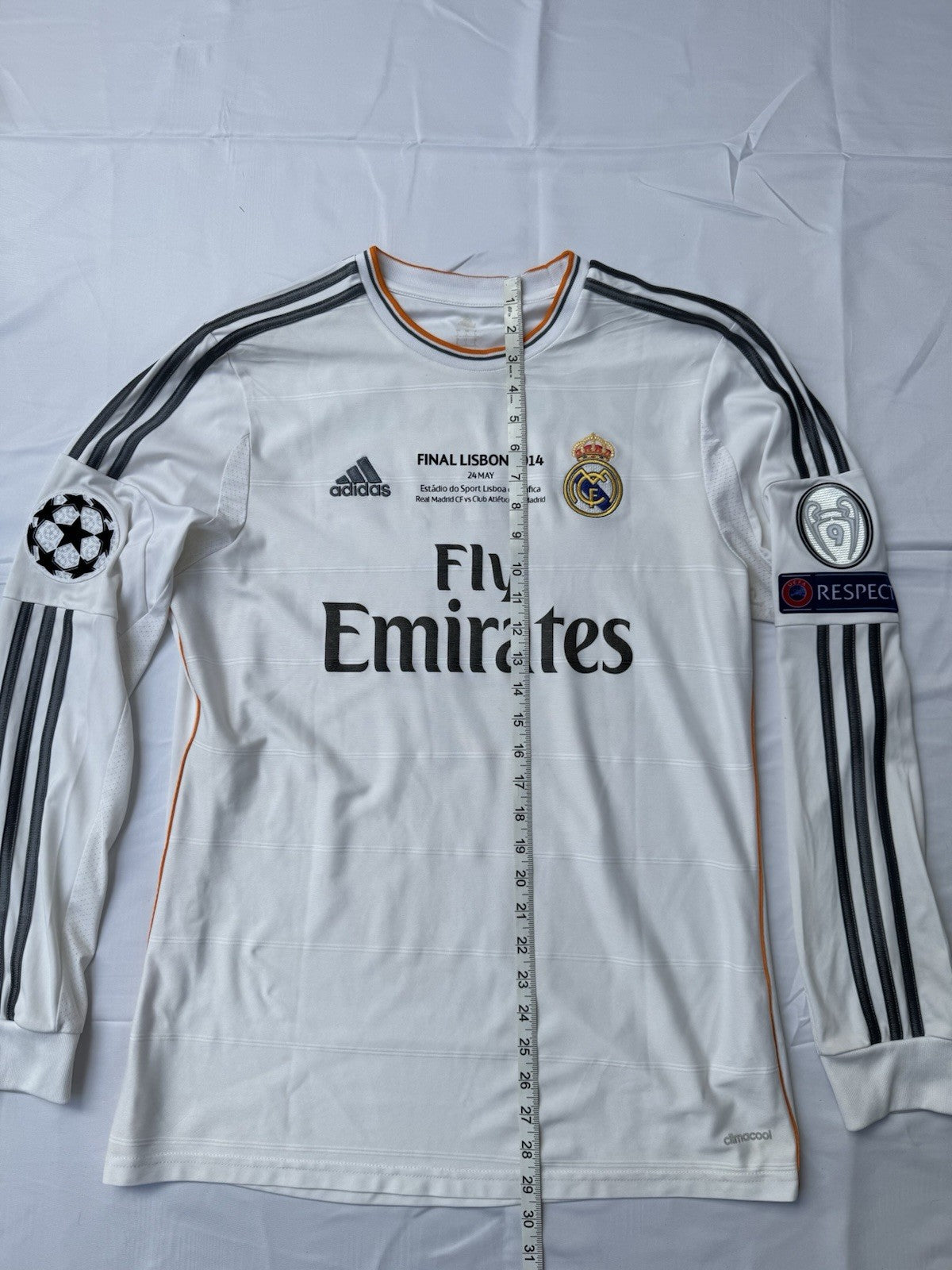 Real Madrid 2013/14 Sergio Ramos UCL LongSleeve Shirt Jersey Sz L | Check Desc*